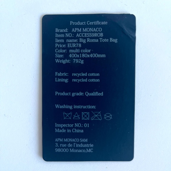 APM Monaco Big Roma Tote Bag - Picture 7 of 8